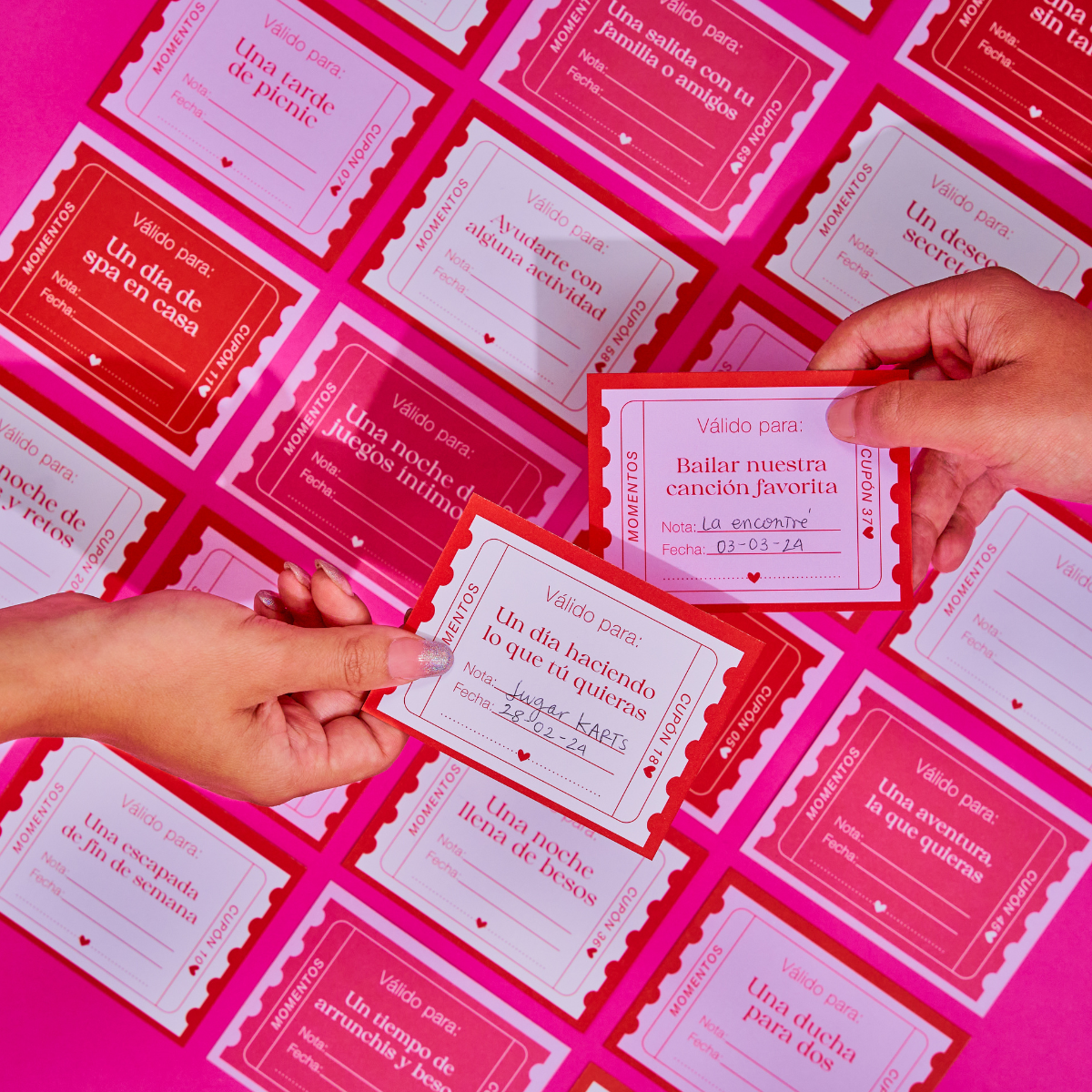Cupones para regalar momentos juntos