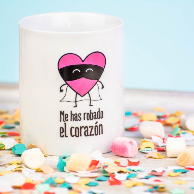 Taza "Me has robado el corazón"