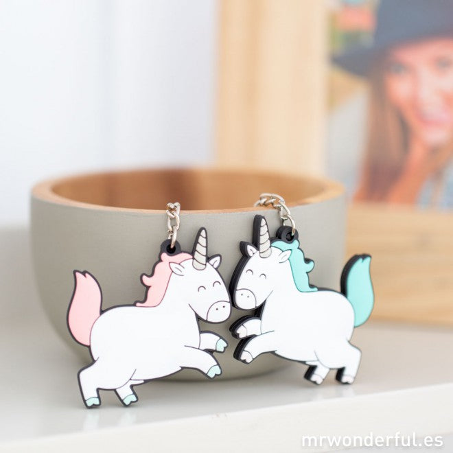 Set de 2 llaveros - Nuestra amistad es mágica