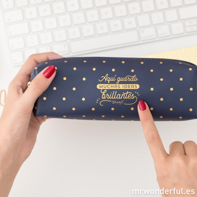 Estuche cuadrado - Aquí guardo muchas ideas