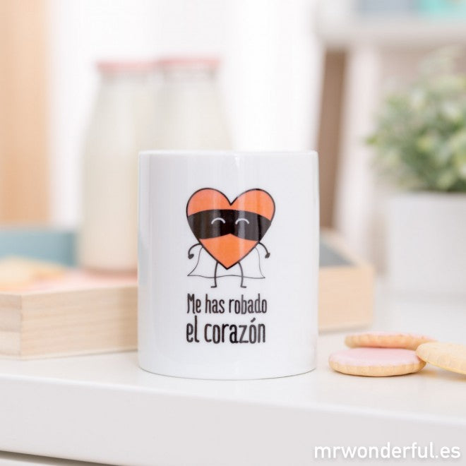 Taza "Me has robado el corazón"